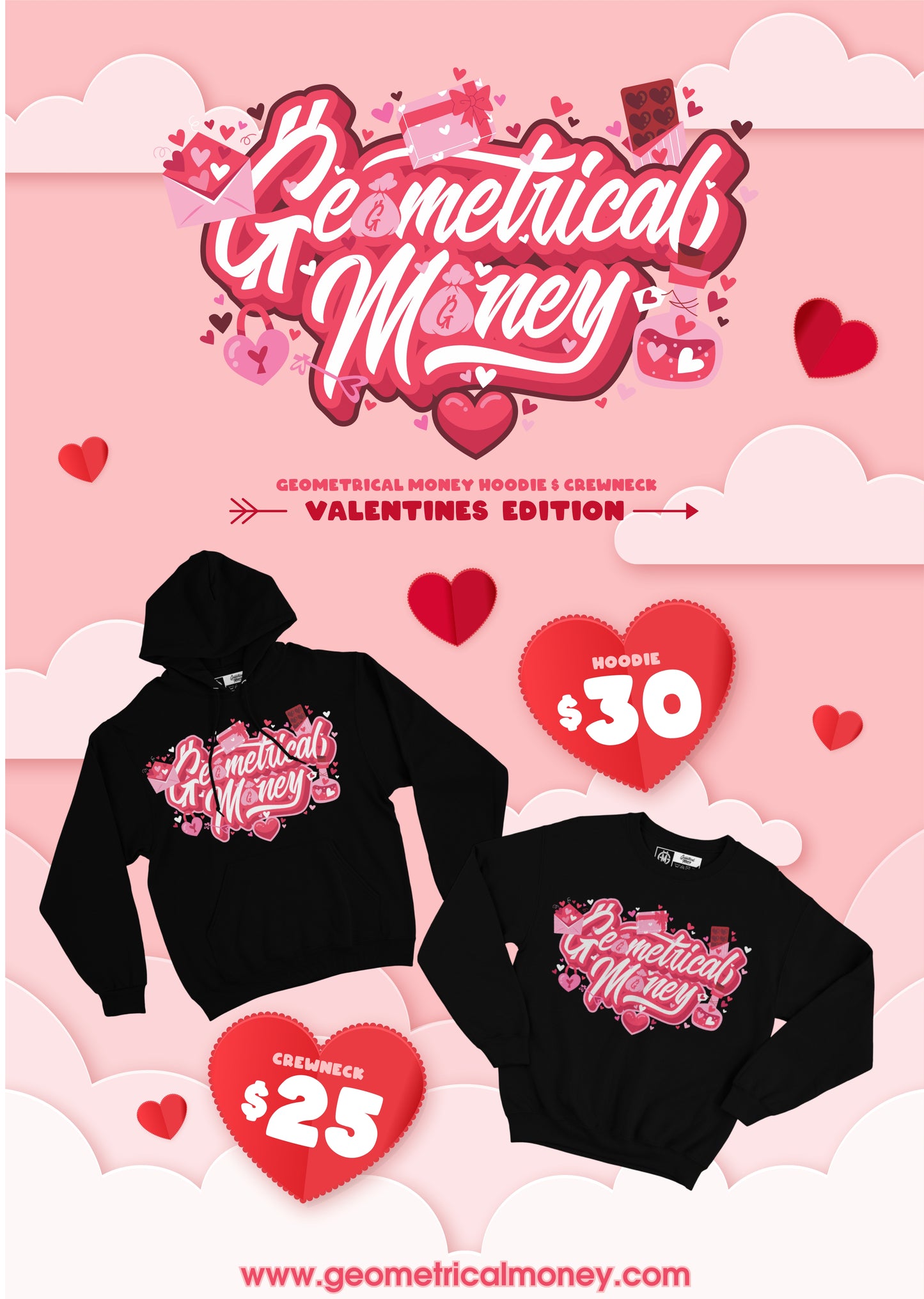 ￼ Valentine’s Day Edition Hoodie & Crewneck